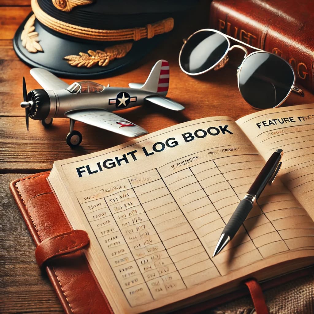 Flight Log Illustration